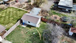 View from above of property