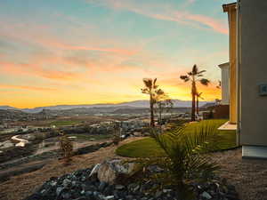 Exterior space featuring a mountain view
