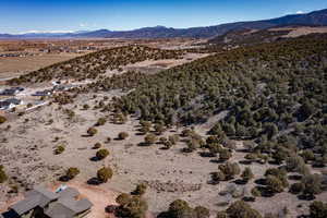 View of mountain feature with view of desert