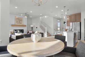 Dining room-virtually staged