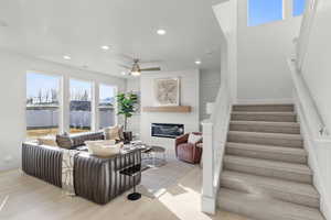 Living room-virtual staged