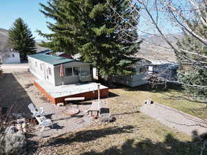 Exterior space with a deck