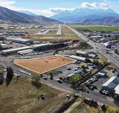 Aerial view featuring a mountain view