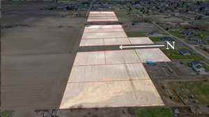 Birds eye view of property