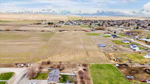 Bird's eye view with a rural view and a mountain view