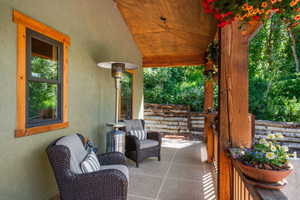 Roomy Porch ideal for entertaining and panoramic views
