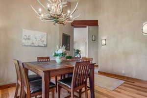 Dining area adjacent to kitchen and large pantry. Perfect for family dinners or entertaining