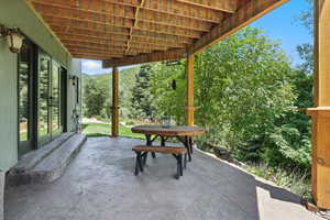 View of patio