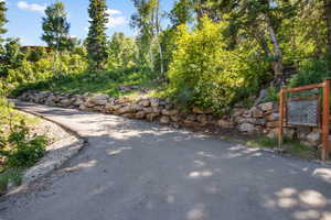 Turn off from Main Road to asphalt driveway