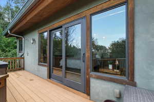 View of deck