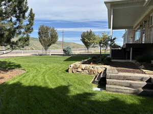 View looking north of the front deck