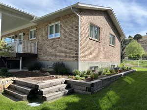 View of side of the south side of the home