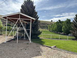 Playground area at the back of the house