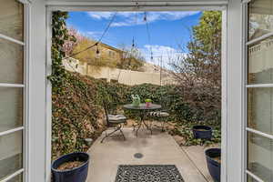 Private courtyard - Apartment walk out.