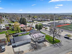 Birds eye view of property