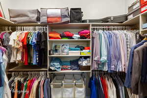 View of spacious closet