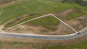 Bird's eye view featuring a rural view