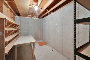 View of storage area