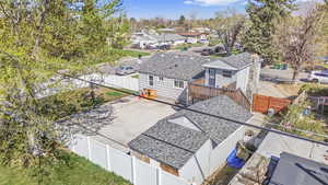 Drone / aerial view with a residential view