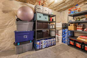View of storage room