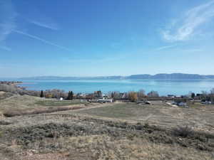 Property view of water with a mountain view