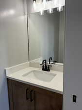 Bathroom featuring vanity