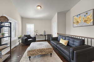 Great home office space or close it in to make a 3rd bedroom on the main.