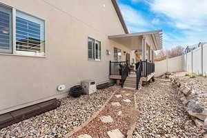 Zero scaped backyard makes for easy maintenance