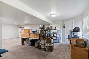 Family room with freshly cleaned carpets