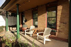 View of front porch