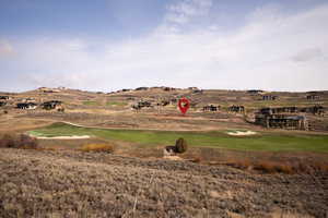 View of yard featuring golf course view