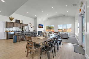 Club house kitchen and dining area