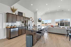 Club house kitchen and gathering area