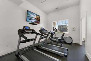 Club house gym area