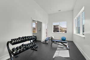 Club house gym area