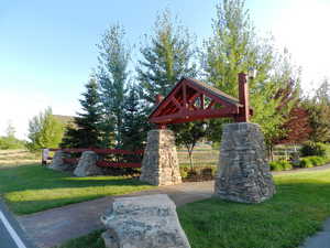 View of community with a yard