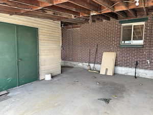 View of basement