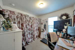 View of carpeted office space