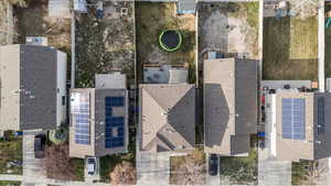 Birds eye view of property
