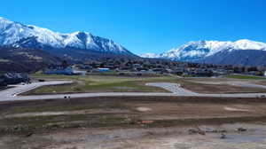 View from bottom of the lot to the top