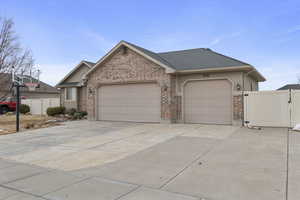 Ranch-style home featuring a garage