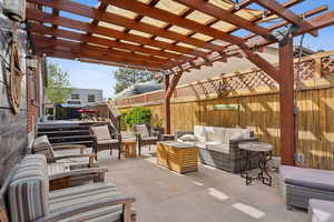 Fully fenced backyard