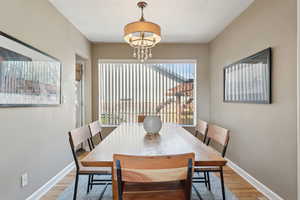 Formal dining area
