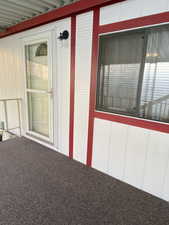 View of exterior entry