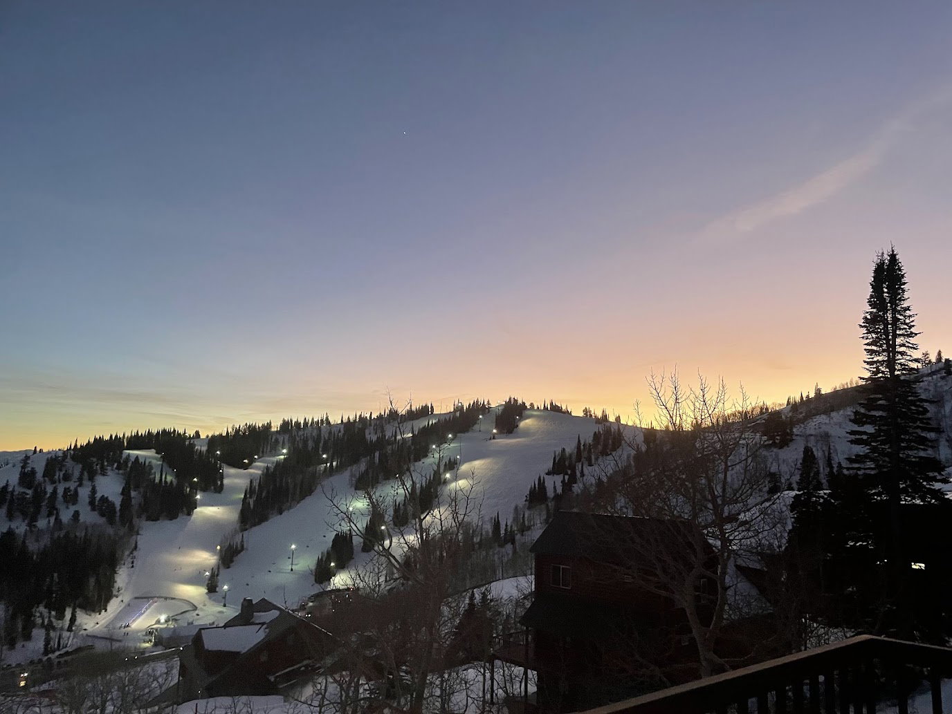 View of the sundown lift