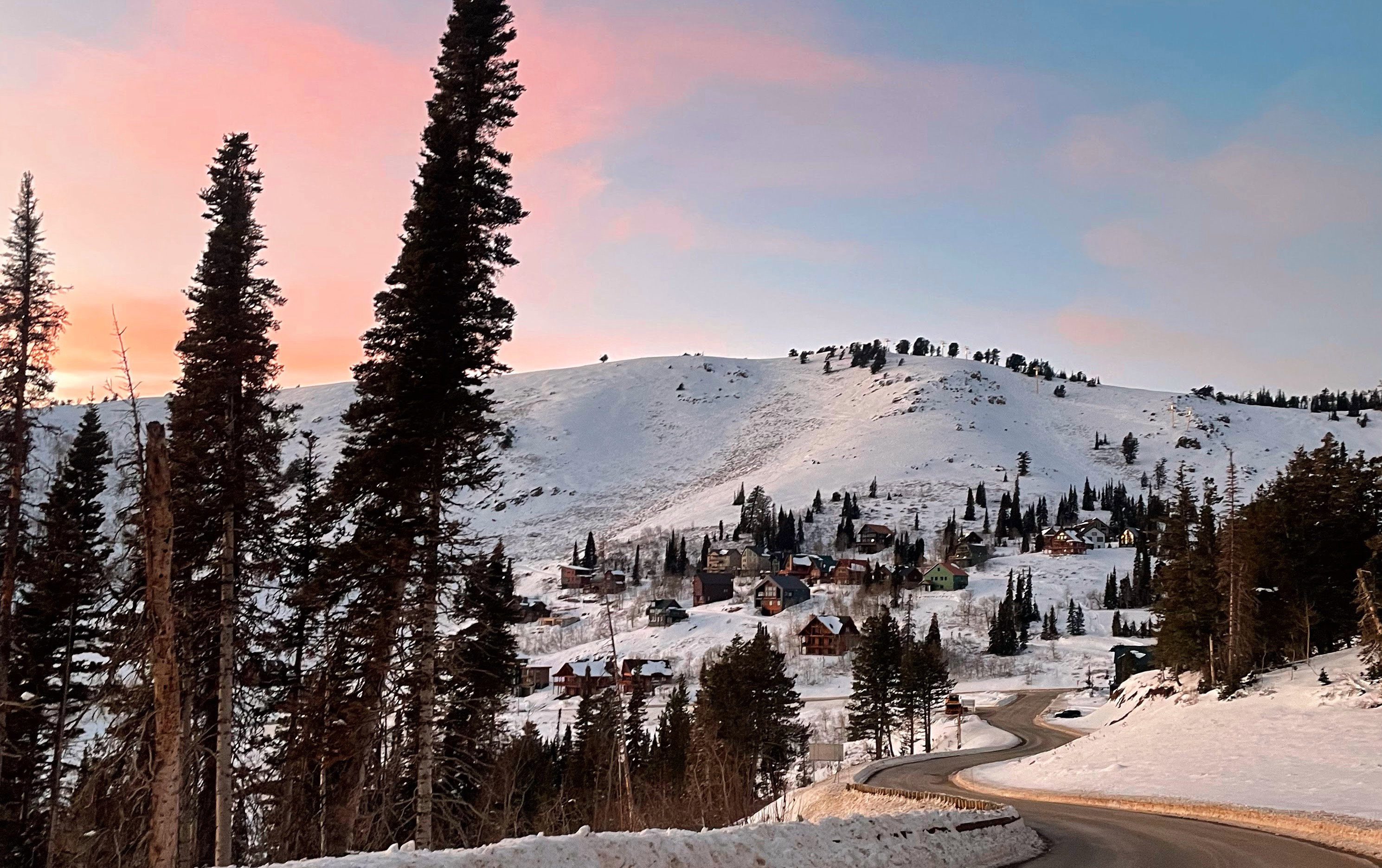 Mountain view of the subdivision from on Summit Pass Rd