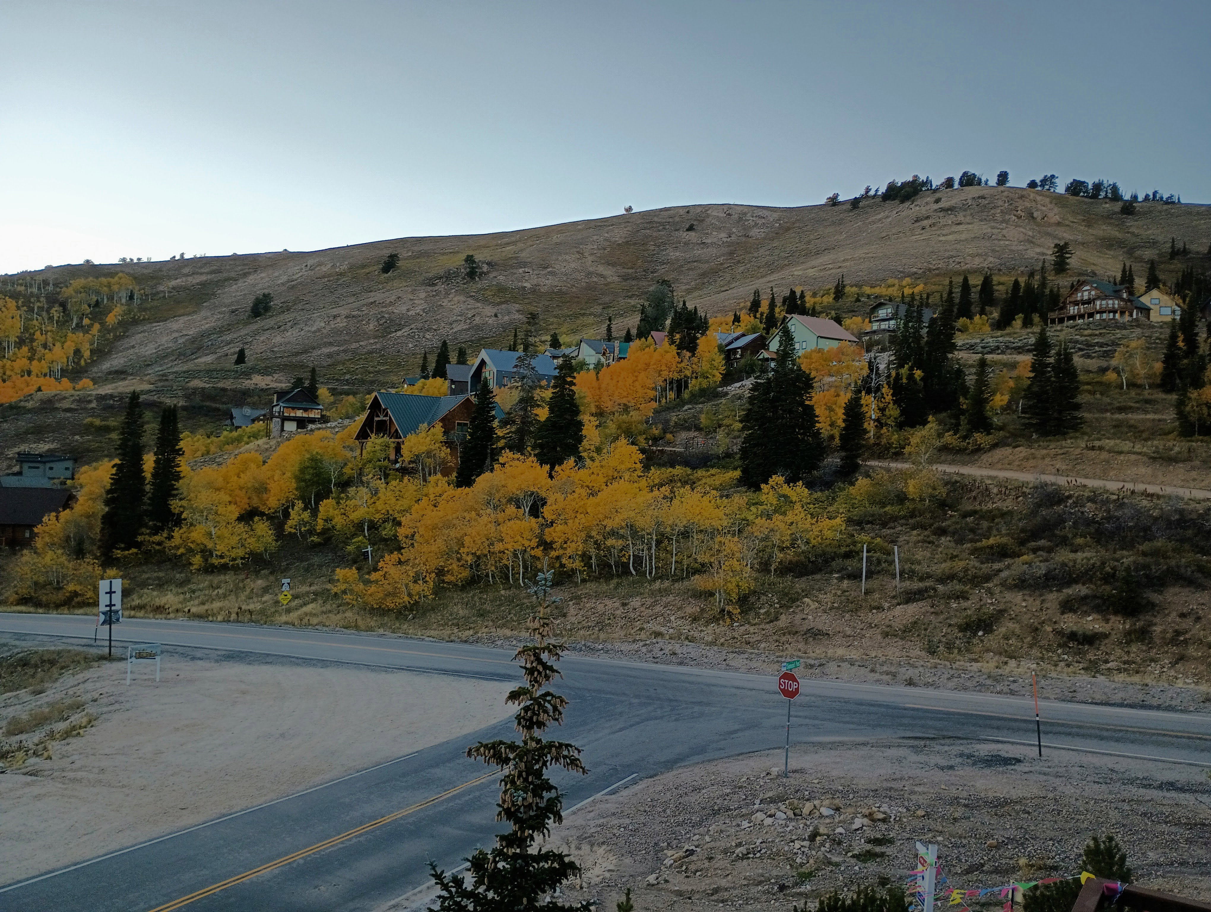Property view of mountains in fall colors