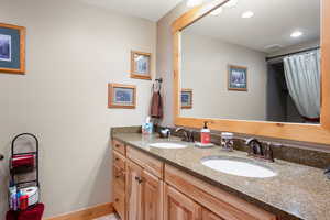 Bathroom with double vanity