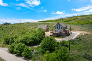 View from above of property