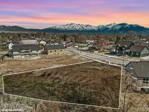Property view of mountains featuring a residential view